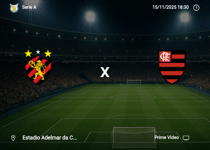Sport Recife x Flamengo: Informações da partida | 15/11/2025