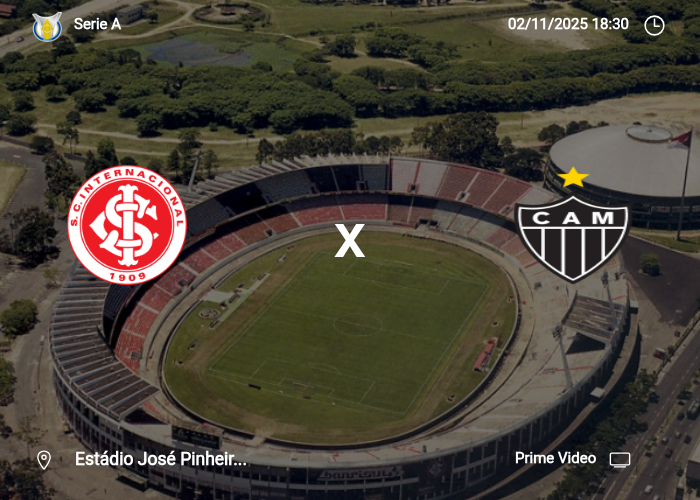 Internacional x Atletico-MG: Informações da partida | 02/11/2025
