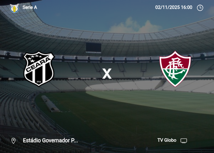 Ceara x Fluminense: Informações da partida | 02/11/2025
