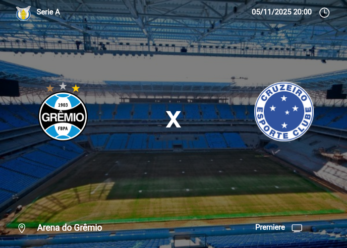 Gremio x Cruzeiro: Informações da partida | 05/11/2025