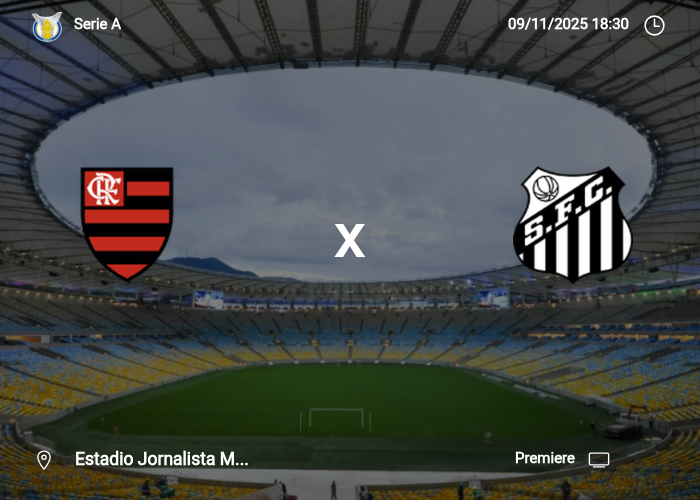 Flamengo x Santos: Informações da partida | 09/11/2025