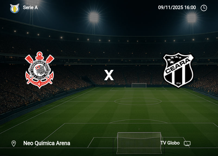 Corinthians x Ceara: Informações da partida | 09/11/2025