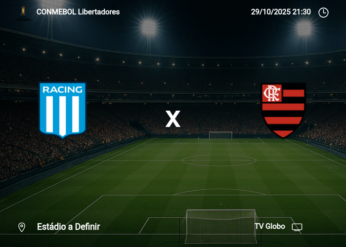 Racing Club x Flamengo: Informações da partida | 29/10/2025