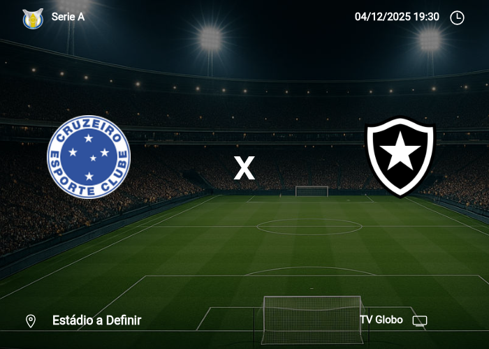 Cruzeiro x Botafogo: Informações da partida | 04/12/2025