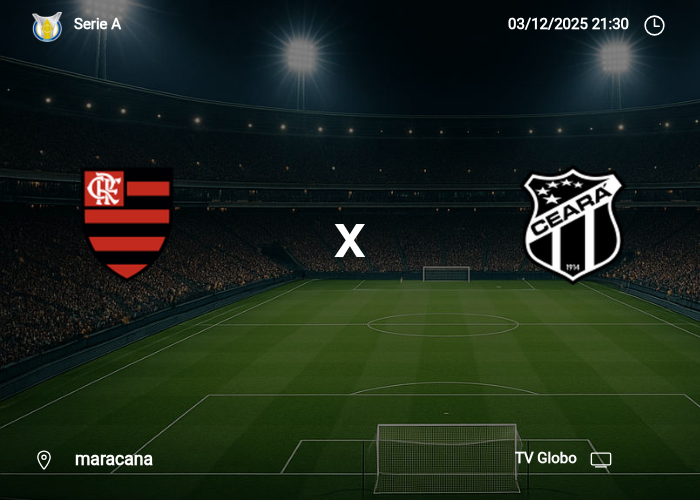 Flamengo x Ceara: Informações da partida | 03/12/2025