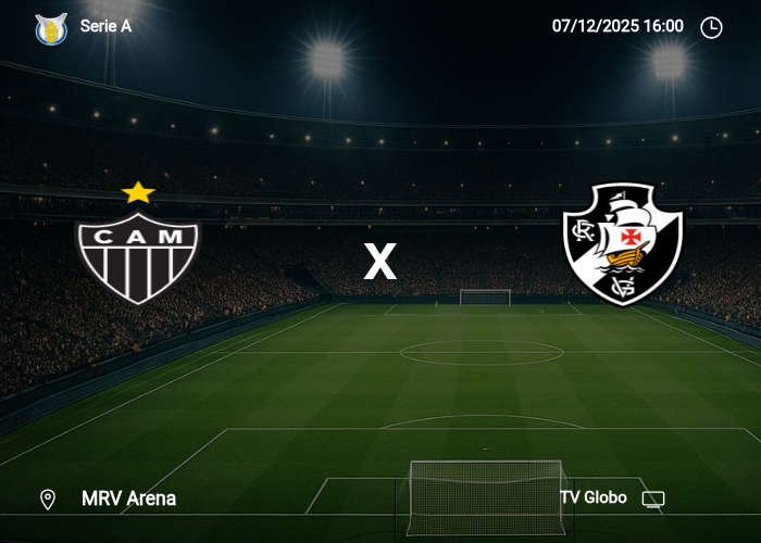 Atletico-MG x Vasco DA Gama: Informações da partida | 07/12/2025