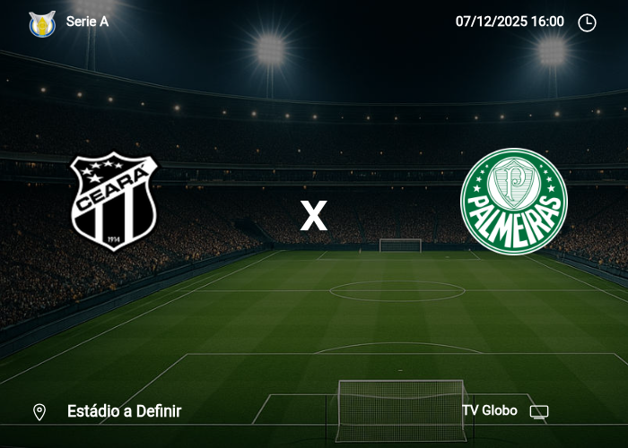 Ceara x Palmeiras: Informações da partida | 07/12/2025
