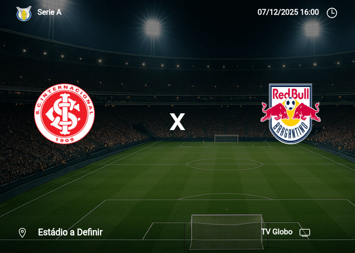 Internacional x RB Bragantino: Informações da partida | 07/12/2025