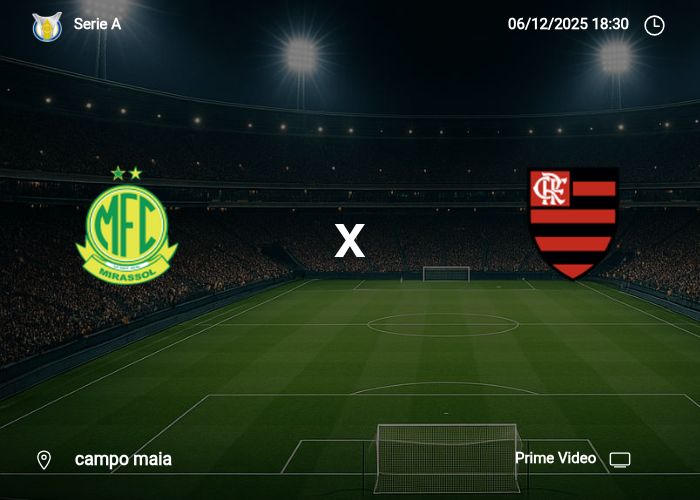 Mirassol x Flamengo: Informações da partida | 06/12/2025