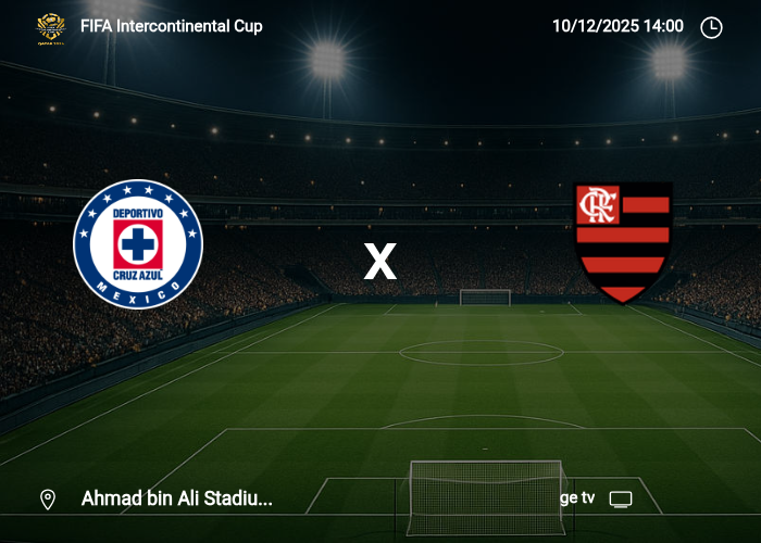 Cruz Azul x Flamengo: Informações da partida | 10/12/2025