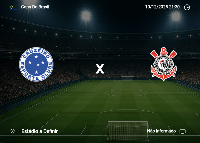 Cruzeiro x Corinthians: Informações da partida | 10/12/2025