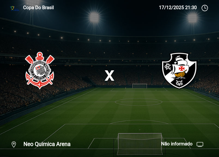 Corinthians x Vasco DA Gama: Informações da partida | 17/12/2025