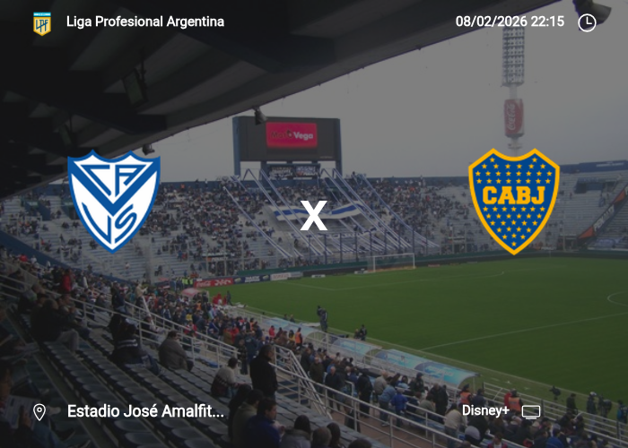 Velez Sarsfield vs Boca Juniors: Información del juego | 08/02/2026