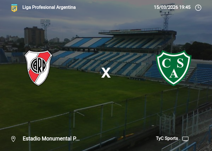 River Plate vs Sarmiento Junin: Información del juego | 15/03/2026