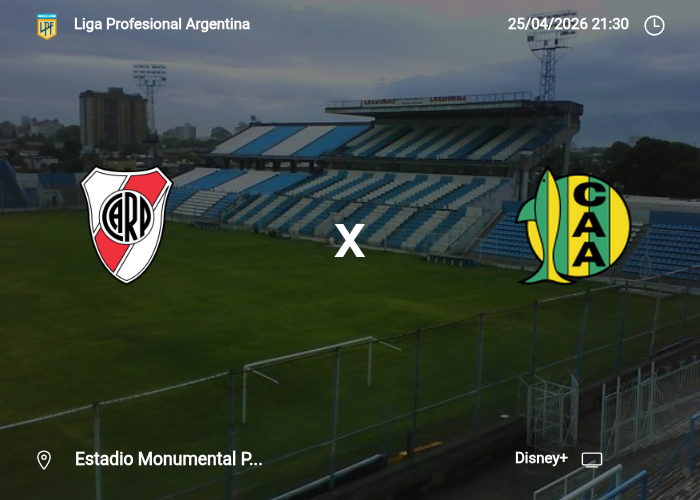 River Plate vs Aldosivi: Información del juego | 25/04/2026
