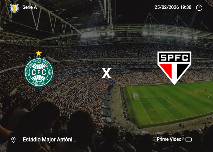 Coritiba x Sao Paulo: Informações da partida | 25/02/2026