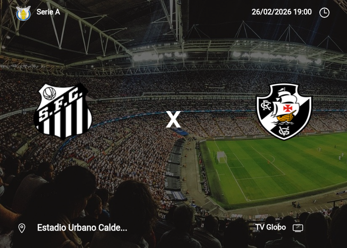 Santos x Vasco DA Gama: Informações da partida | 26/02/2026