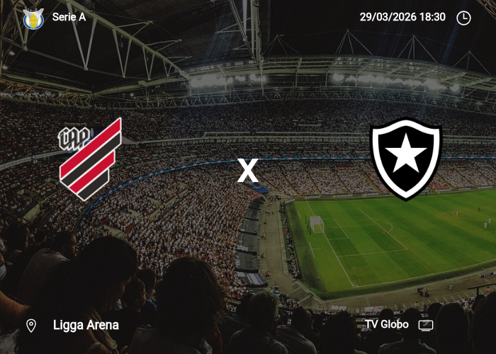 Atletico Paranaense x Botafogo: Informações da partida | 29/03/2026