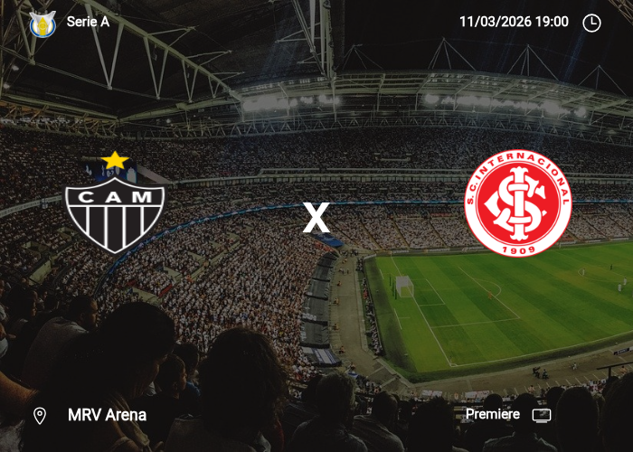 Atletico-MG x Internacional: Informações da partida | 11/03/2026