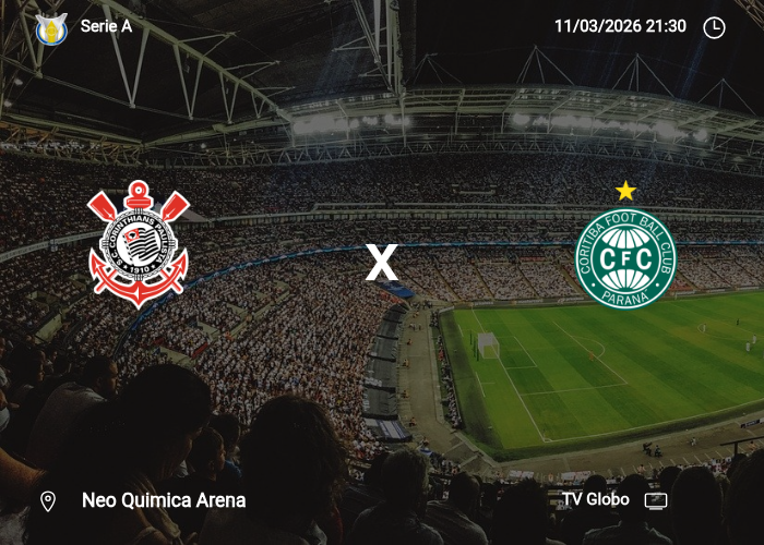 Corinthians x Coritiba: Informações da partida | 11/03/2026