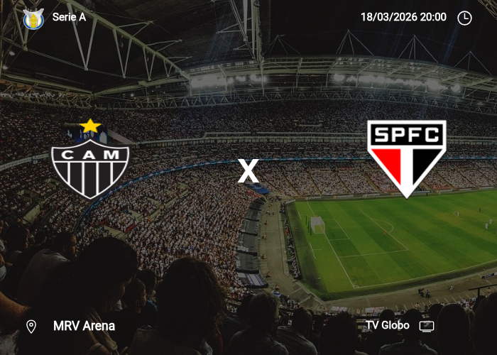 Atletico-MG x Sao Paulo: Informações da partida | 18/03/2026