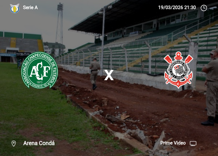 Chapecoense-sc x Corinthians: Informações da partida | 19/03/2026