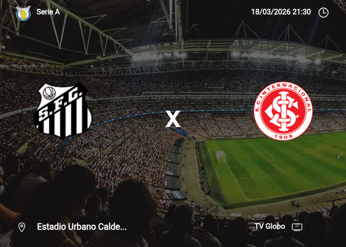 Santos x Internacional: Informações da partida | 18/03/2026