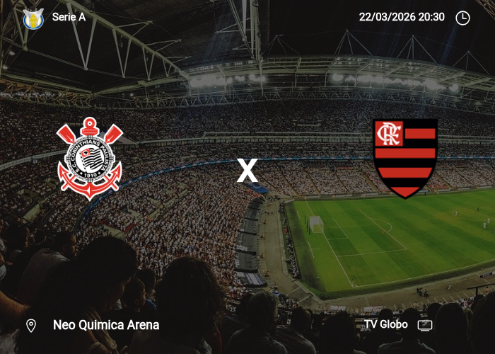 Corinthians x Flamengo: Informações da partida | 22/03/2026