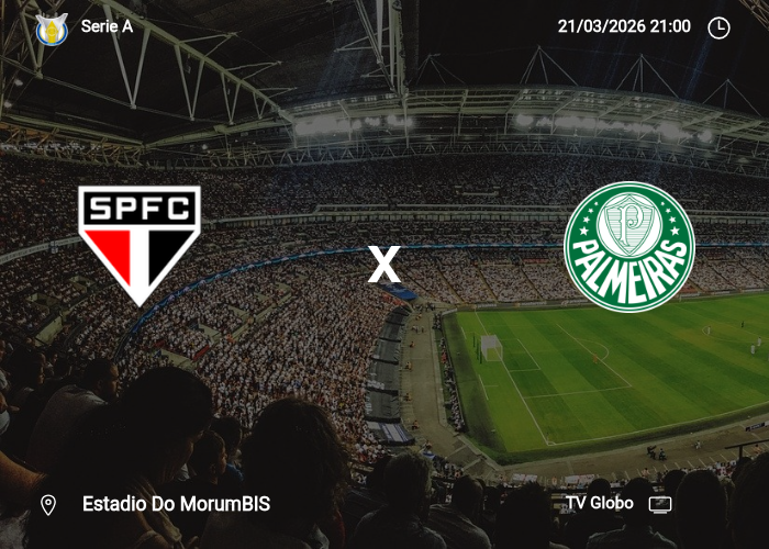 Sao Paulo x Palmeiras: Informações da partida | 21/03/2026