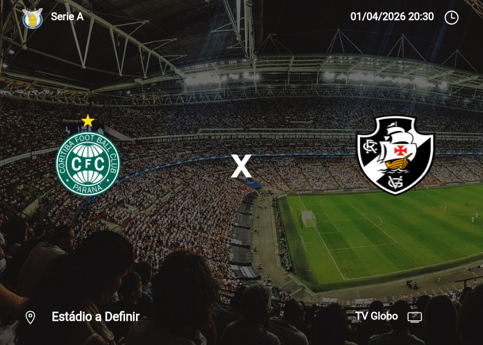 Coritiba x Vasco DA Gama: Informações da partida | 01/04/2026