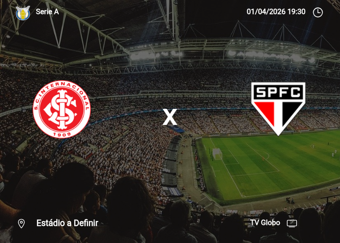Internacional x Sao Paulo: Informações da partida | 01/04/2026