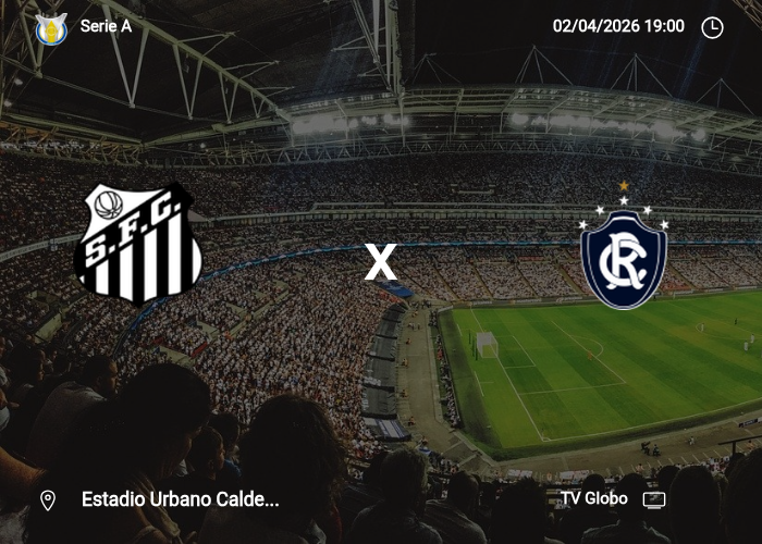 Santos x remo: Informações da partida | 02/04/2026