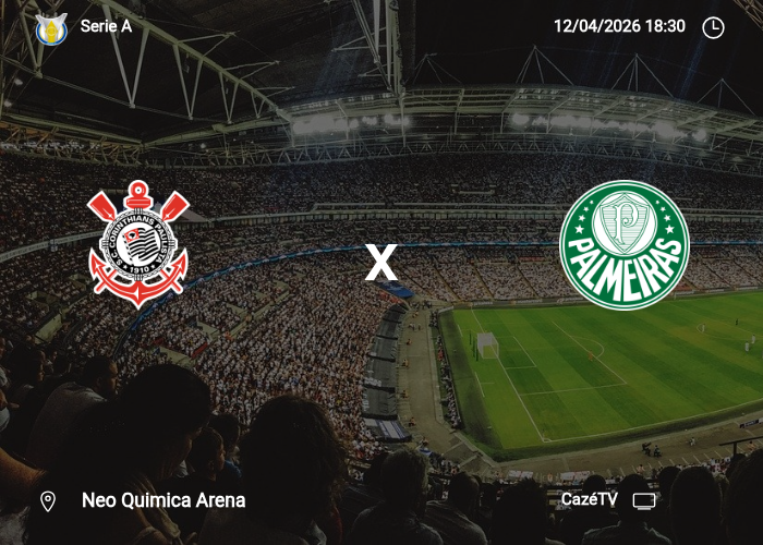Corinthians x Palmeiras: Informações da partida | 12/04/2026