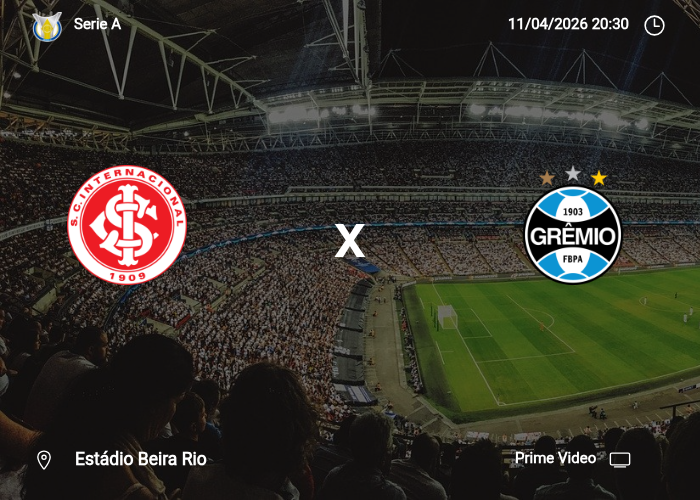 Internacional x Gremio: Informações da partida | 11/04/2026