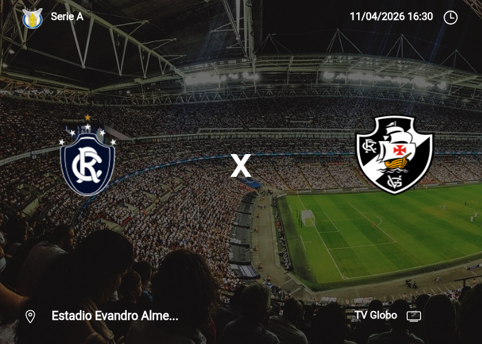 remo x Vasco DA Gama: Informações da partida | 11/04/2026
