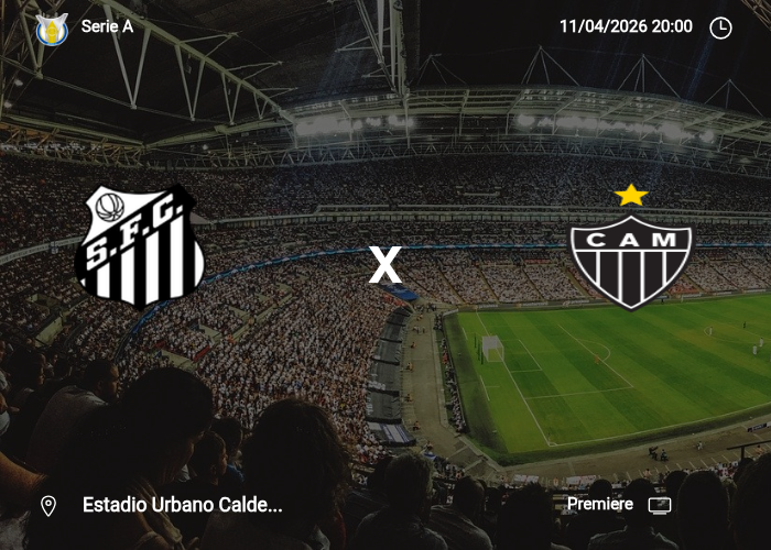 Santos x Atletico-MG: Informações da partida | 11/04/2026