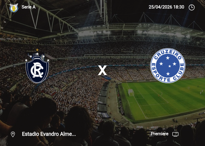 remo x Cruzeiro: Informações da partida | 25/04/2026