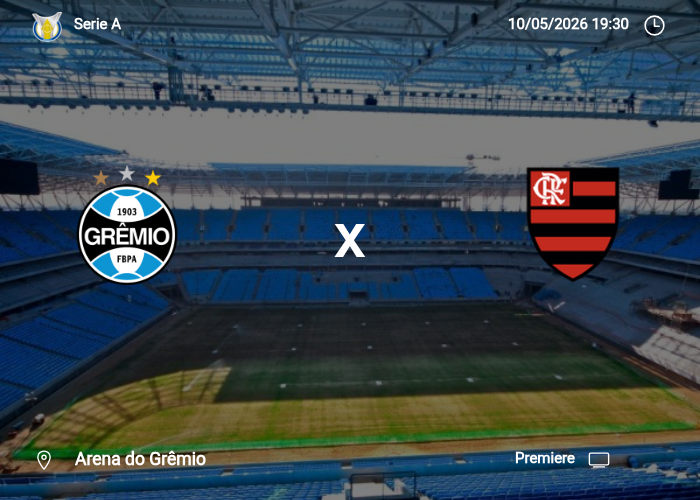 Gremio x Flamengo: Informações da partida | 10/05/2026