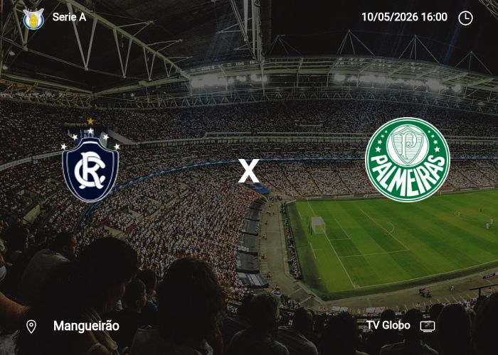 remo x Palmeiras: Informações da partida | 10/05/2026