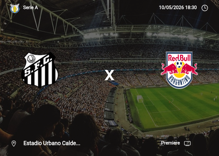 Santos x RB Bragantino: Informações da partida | 10/05/2026