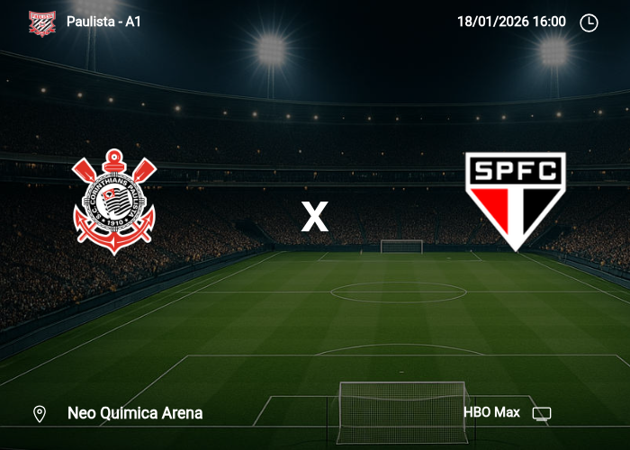 Corinthians x Sao Paulo: Informações da partida | 18/01/2026