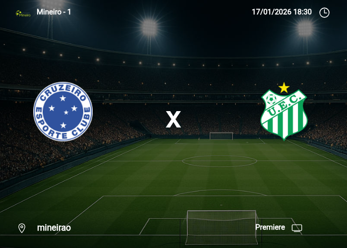 Cruzeiro x Uberlandia: Informações da partida | 17/01/2026