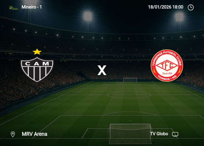 Atletico-MG x Tombense: Informações da partida | 18/01/2026