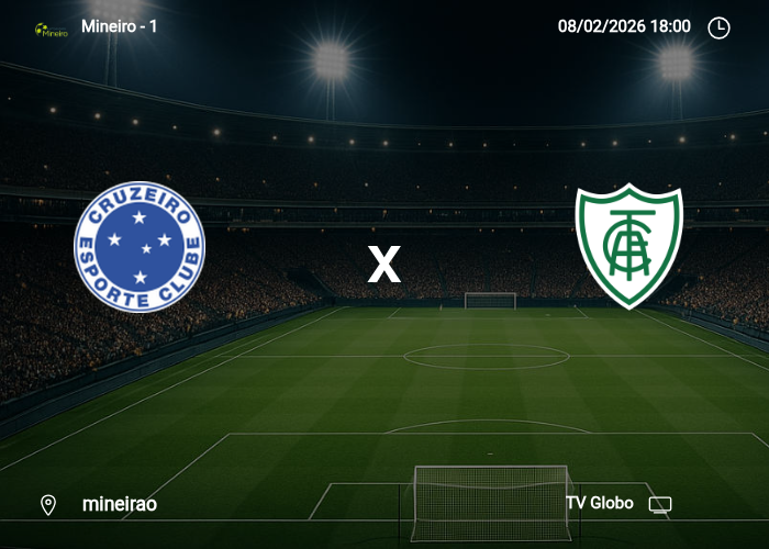Cruzeiro x America Mineiro: Informações da partida | 08/02/2026