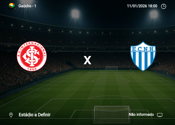 Internacional x Novo Hamburgo: Informações da partida | 11/01/2026