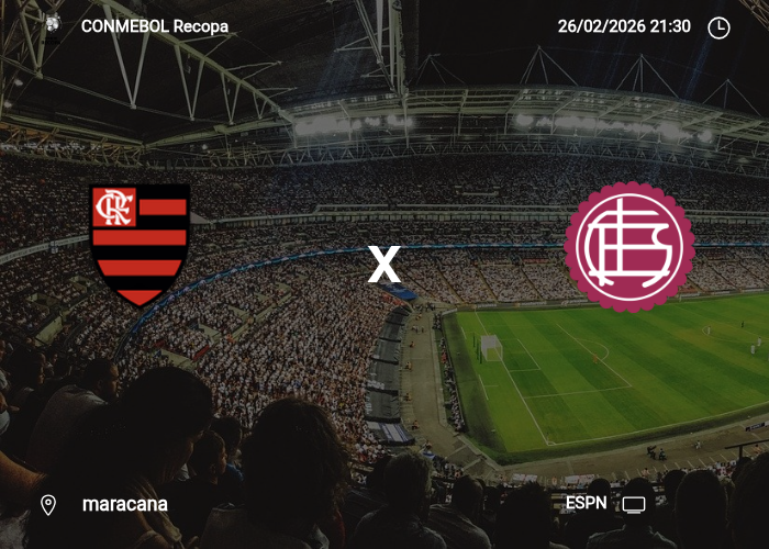Flamengo x Lanus: Informações da partida | 26/02/2026