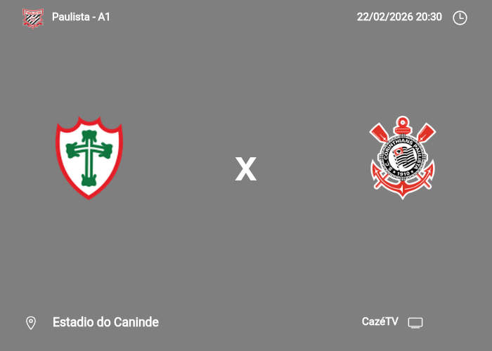 Portuguesa x Corinthians: Informações da partida | 22/02/2026