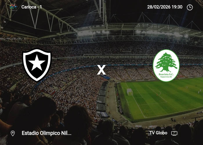 Botafogo x Boavista SC: Informações da partida | 28/02/2026