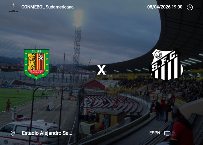 Deportivo Cuenca x Santos: Informações da partida | 08/04/2026