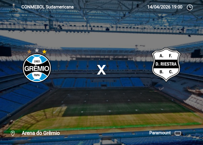 Gremio x Deportivo Riestra: Informações da partida | 14/04/2026